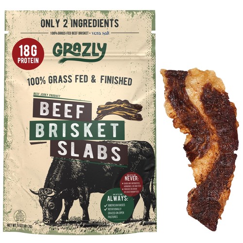 Grazly beef brisket - grazly, slab